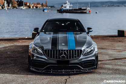 Labio delantero estilo BR para Mercedes Benz W205 C63 S AMG Coupé Carbonado 2015-2021