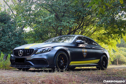 Labio delantero estilo BR para Mercedes Benz W205 C63 S AMG Coupé Carbonado 2015-2021