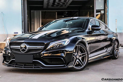 Labio delantero estilo BR para Mercedes Benz W205 C63 S AMG Coupé Carbonado 2015-2021