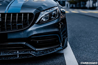 Labio delantero estilo BR para Mercedes Benz W205 C63 S AMG Coupé Carbonado 2015-2021