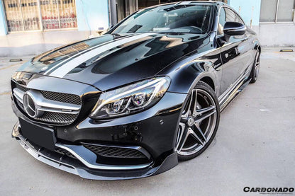 Labio delantero estilo BR para Mercedes Benz W205 C63 S AMG Coupé Carbonado 2015-2021