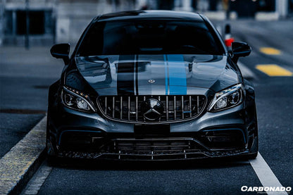 Labio delantero estilo BR para Mercedes Benz W205 C63 S AMG Coupé Carbonado 2015-2021