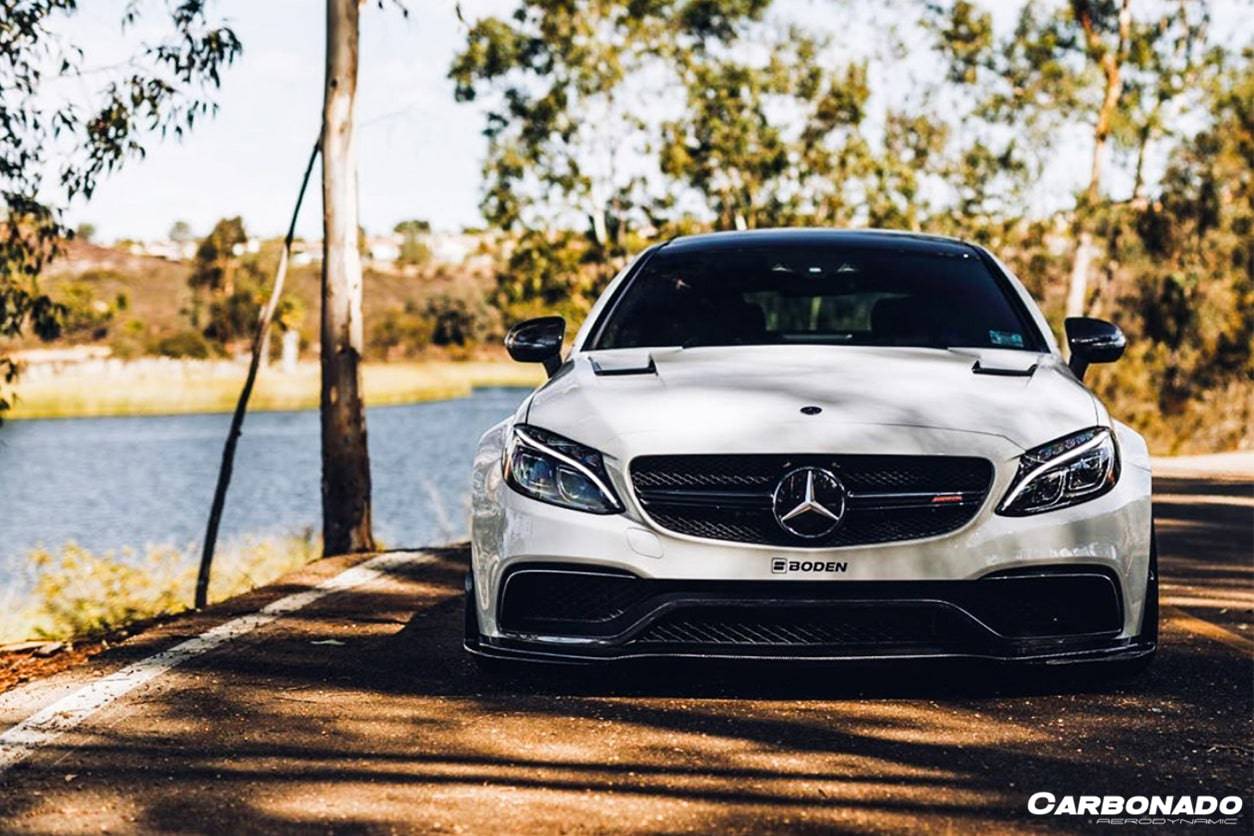 Carbonado 2015-2021 Mercedes Benz W205 C63S AMG Sedan & Coupe BKSS Style Hood