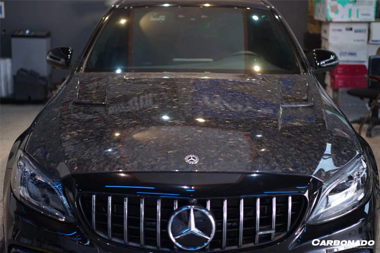 Carbonado 2015-2021 Mercedes Benz W205 C63S AMG Sedan & Coupe BKSS Style Hood