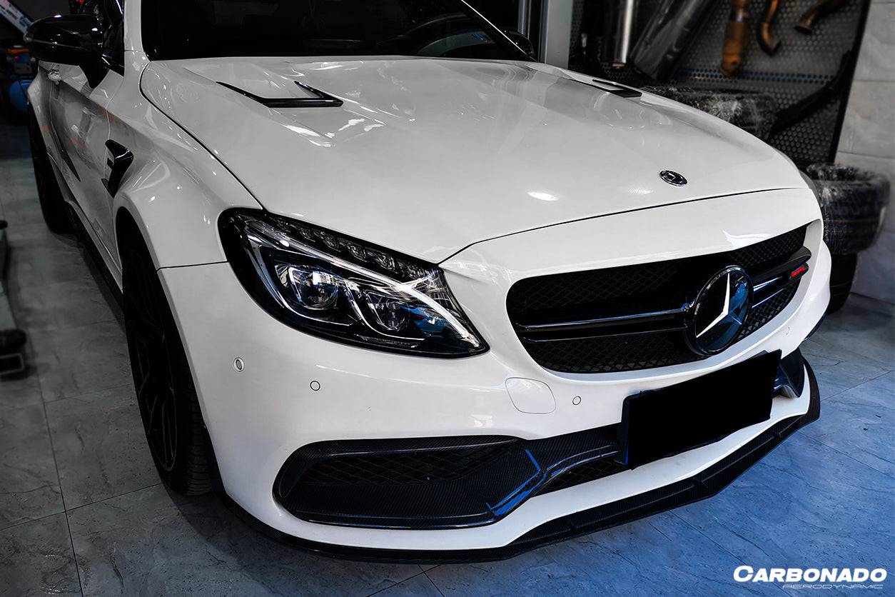 Carbonado 2015-2021 Mercedes Benz W205 C63S AMG Sedan & Coupe BKSS Style Hood