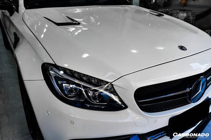 Carbonado 2015-2021 Mercedes Benz W205 C63S AMG Sedan & Coupe BKSS Style Hood