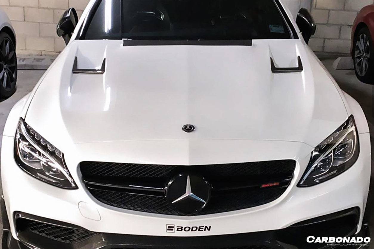 Carbonado 2015-2021 Mercedes Benz W205 C63S AMG Sedan & Coupe BKSS Style Hood