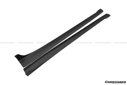 Faldones laterales debajo del tablero para Mercedes Benz W218 CLS Clase DP Carbonado 2010-2018