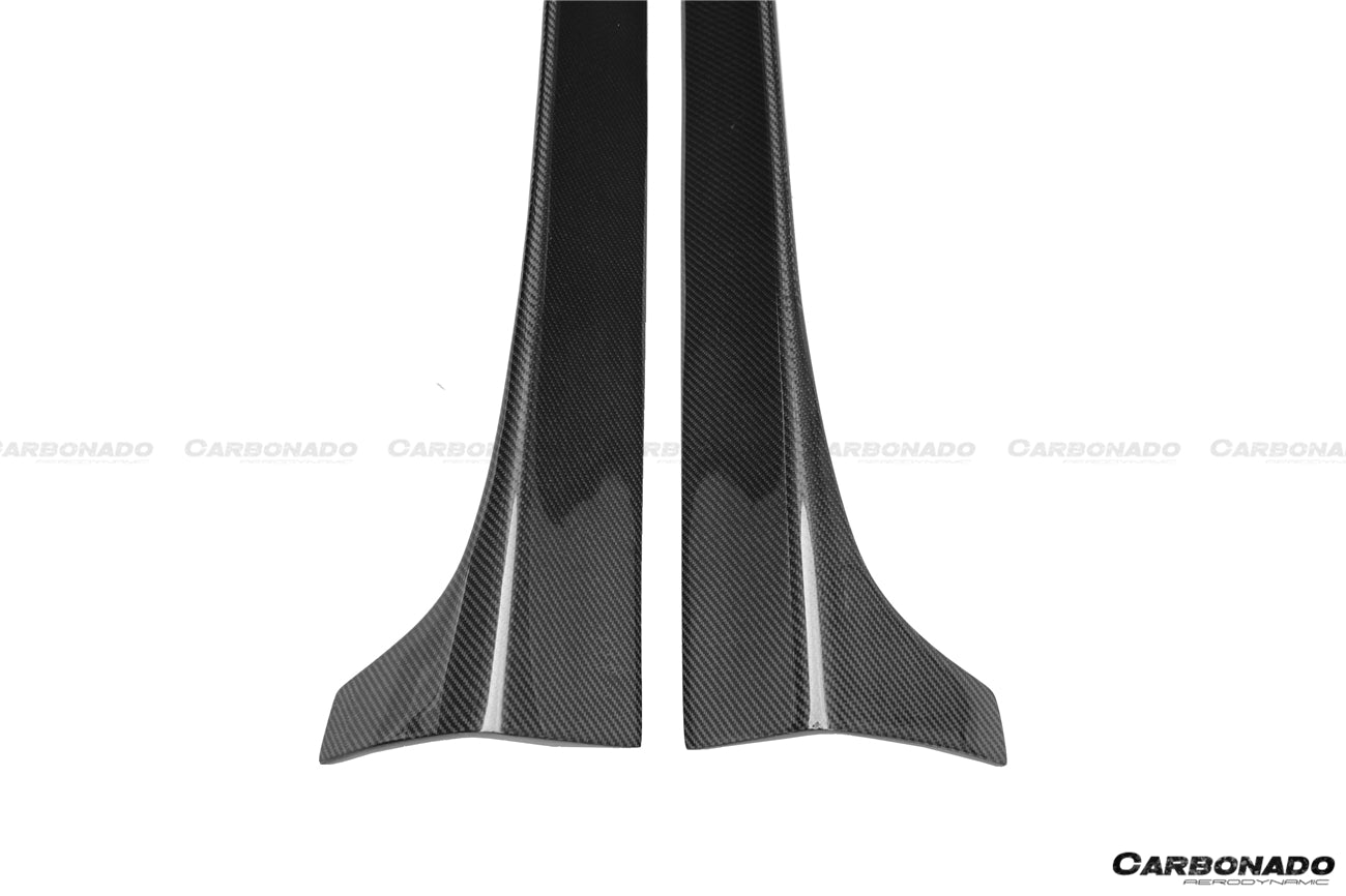 Faldones laterales debajo del tablero para Mercedes Benz W218 CLS Clase DP Carbonado 2010-2018