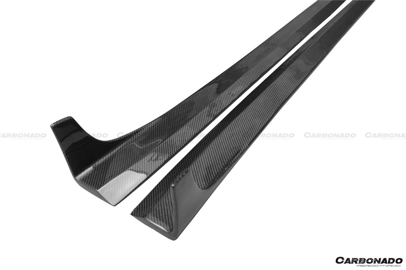 Faldones laterales debajo del tablero para Mercedes Benz W218 CLS Clase DP Carbonado 2010-2018