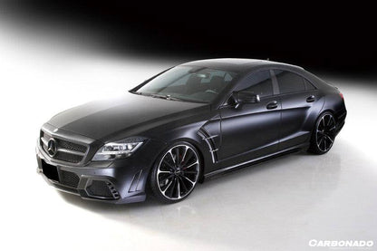 Parachoques delantero estilo WD con LED para Mercedes Benz W218 CLS Clase Carbonado 2010-2017