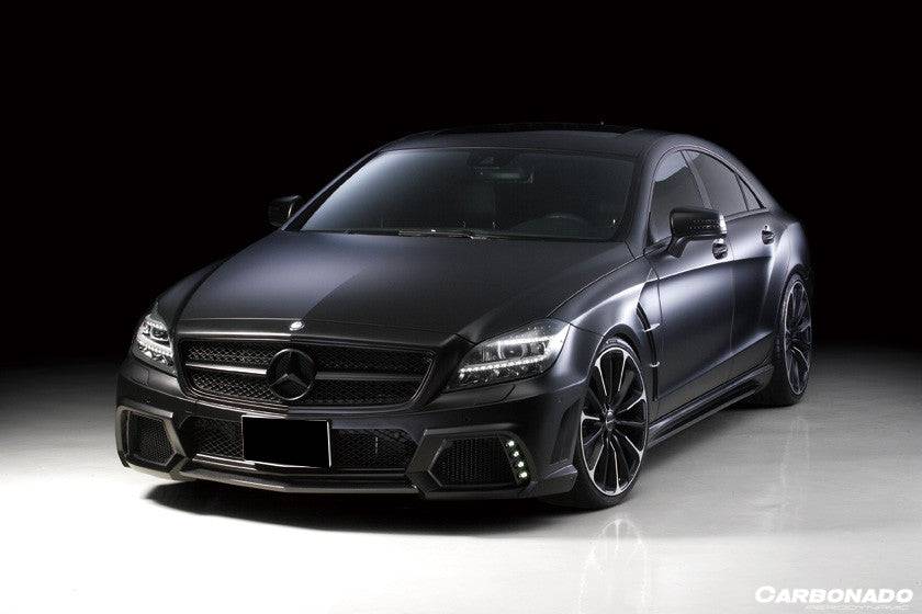 Parachoques delantero estilo WD con LED para Mercedes Benz W218 CLS Clase Carbonado 2010-2017