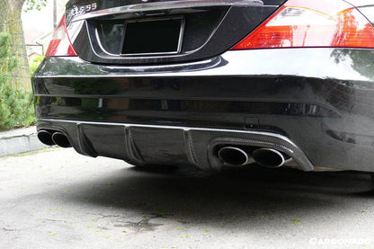 Carbonado 2006-2010 Mercedes Benz W219 CLS63 CLS55 AMG Carbon Fiber Rear Diffuser Lip