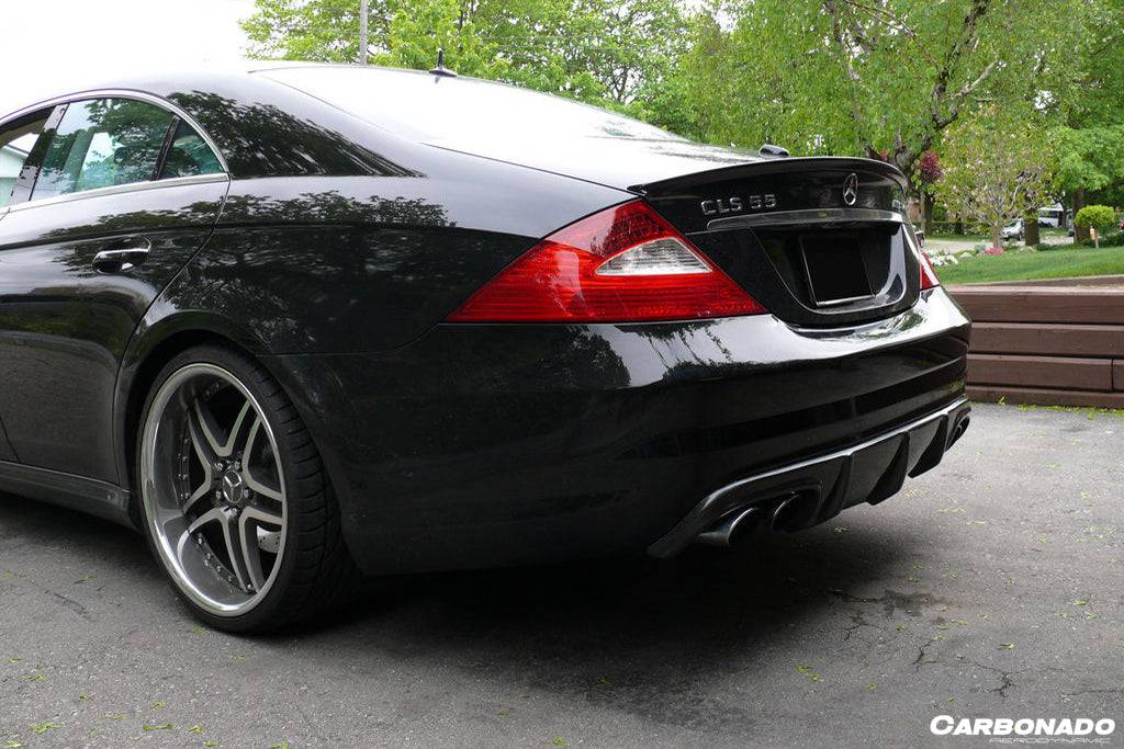 Carbonado 2006-2010 Mercedes Benz W219 CLS63 CLS55 AMG Carbon Fiber Rear Diffuser Lip