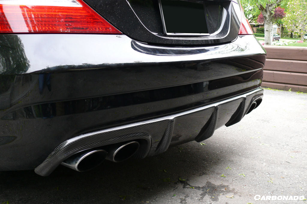 Carbonado 2006-2010 Mercedes Benz W219 CLS63 CLS55 AMG Carbon Fiber Rear Diffuser Lip