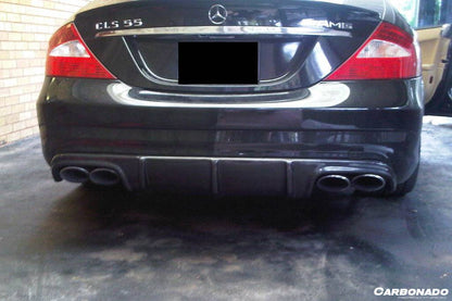 Carbonado 2006-2010 Mercedes Benz W219 CLS63 CLS55 AMG Carbon Fiber Rear Diffuser Lip