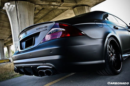 Carbonado 2006-2010 Mercedes Benz W219 CLS63 CLS55 AMG Carbon Fiber Rear Diffuser Lip
