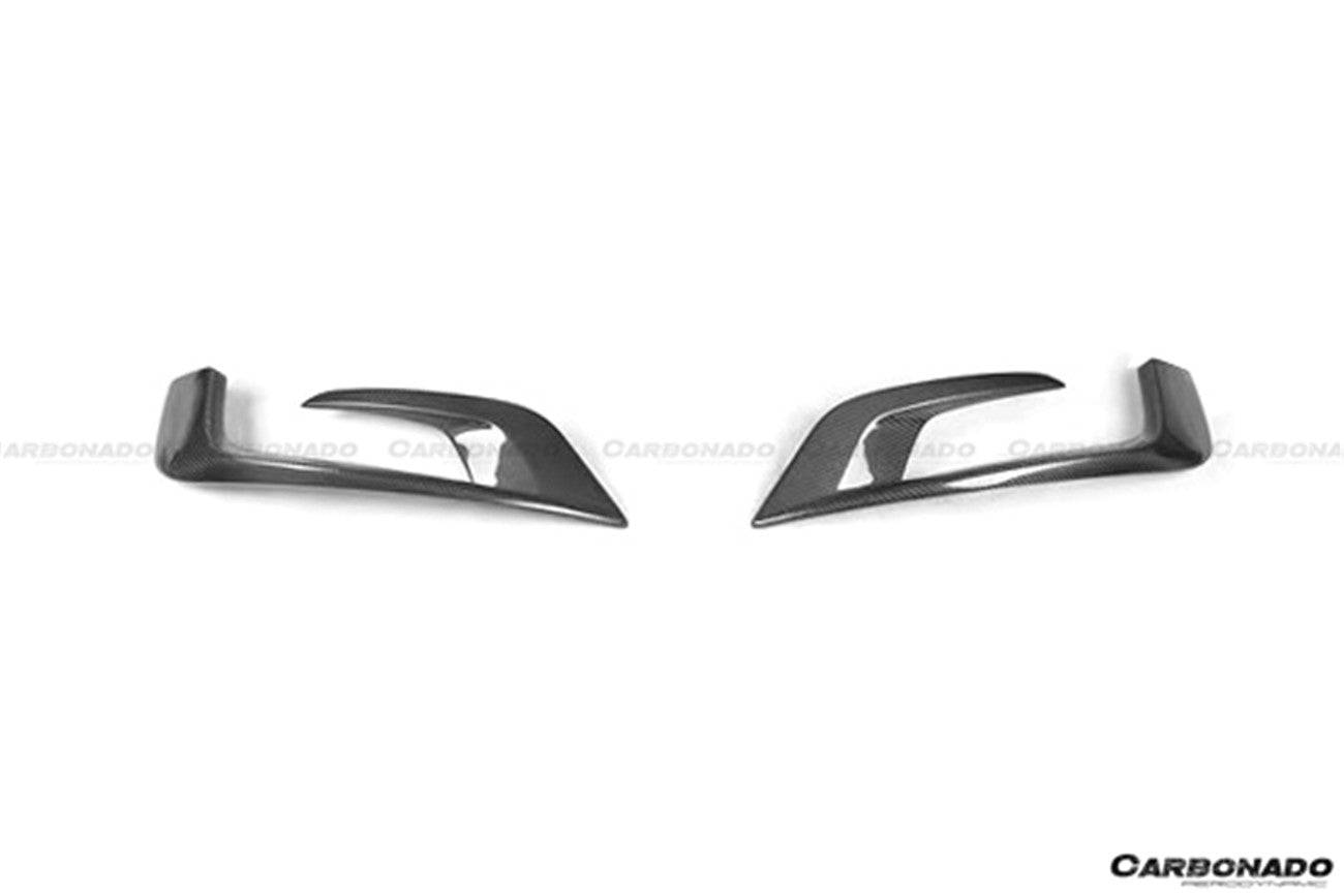Ventilaciones de aire del parachoques delantero de fibra de carbono estilo BRS para Mercedes Benz W222.1 S63 AMG Carbonado 2014-2017