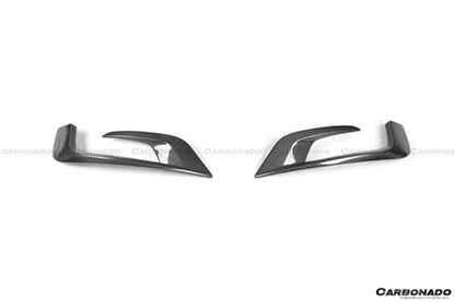 Ventilaciones de aire del parachoques delantero de fibra de carbono estilo BRS para Mercedes Benz W222.1 S63 AMG Carbonado 2014-2017