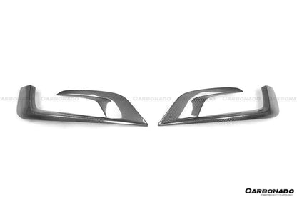 Ventilaciones de aire del parachoques delantero de fibra de carbono estilo BRS para Mercedes Benz W222.1 S63 AMG Carbonado 2014-2017