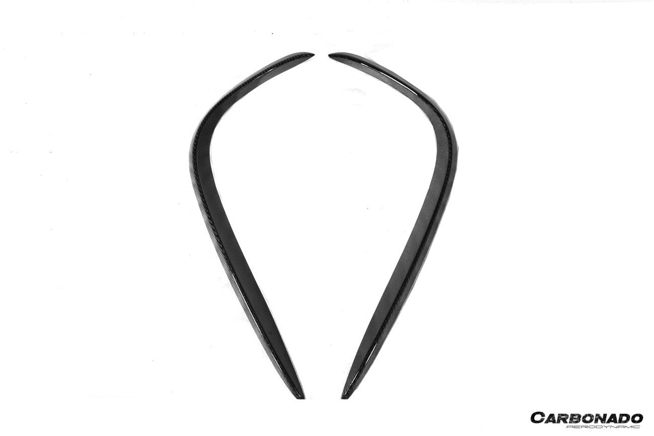 Carbonado 2018-2020 Mercedes Benz W222 Facelift Sedan IA Style Front Bumper Canards | Fits S450, S560 AMG