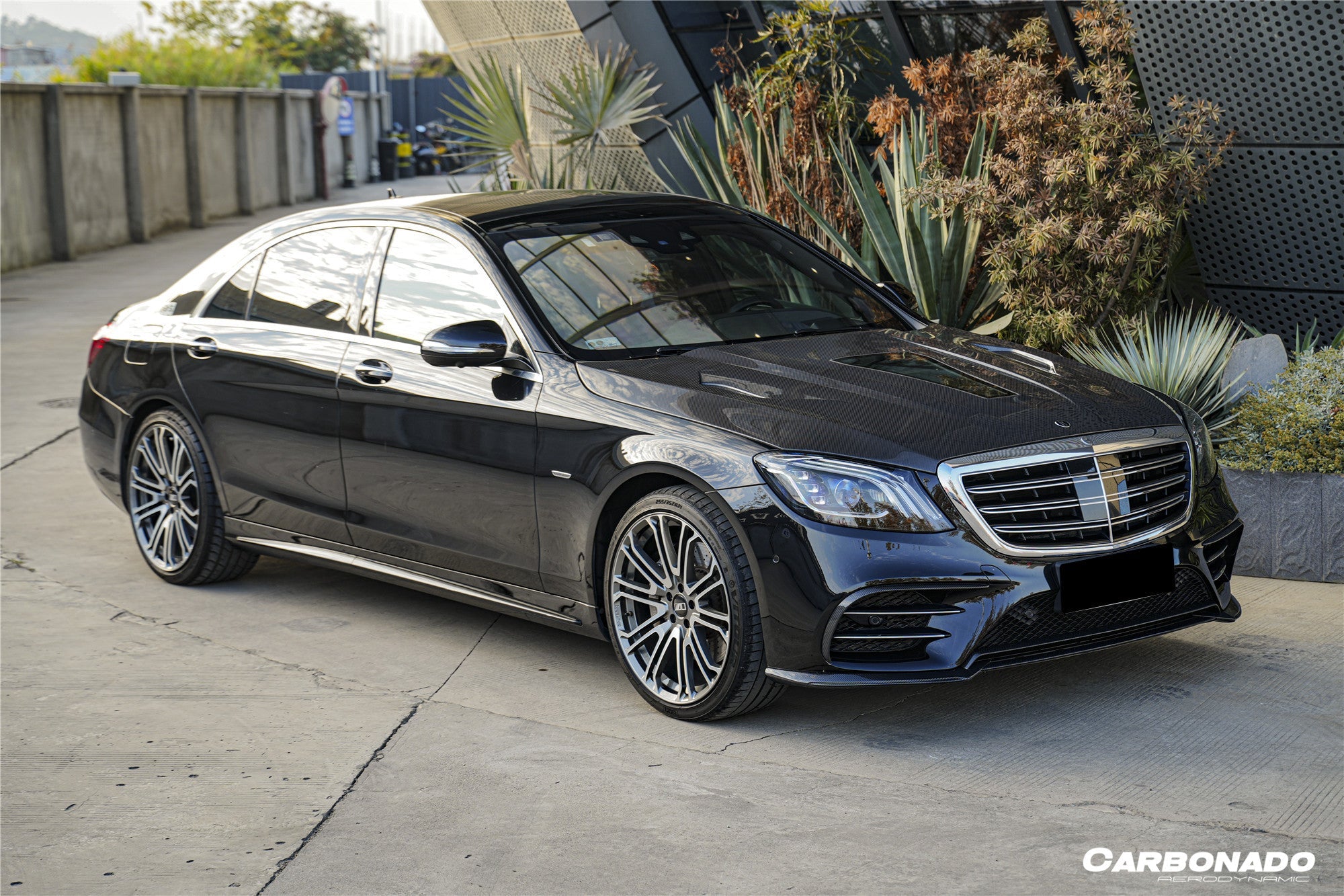 Carbonado 2018-2020 Mercedes Benz W222 Facelift Sedan IA Style Front Lip | Fits S450, S560 AMG Line