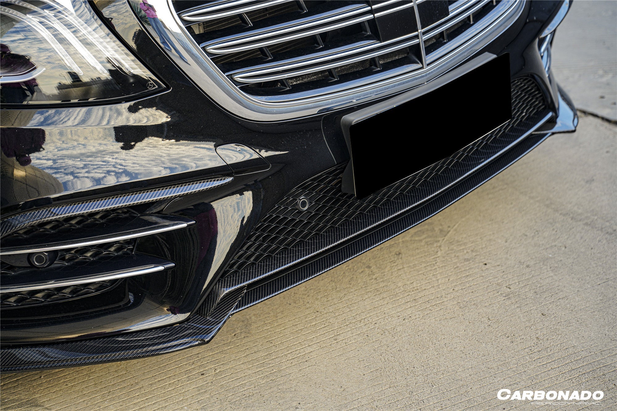 Carbonado 2018-2020 Mercedes Benz W222 Facelift Sedan IA Style Front Lip | Fits S450, S560 AMG Line