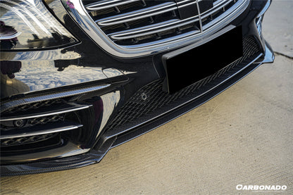 Carbonado 2018-2020 Mercedes Benz W222 Facelift Sedan IA Style Front Lip | Fits S450, S560 AMG Line