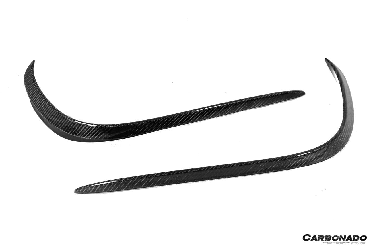Carbonado 2018-2020 Mercedes Benz W222 Facelift Sedan IA Style Front Bumper Canards | Fits S450, S560 AMG