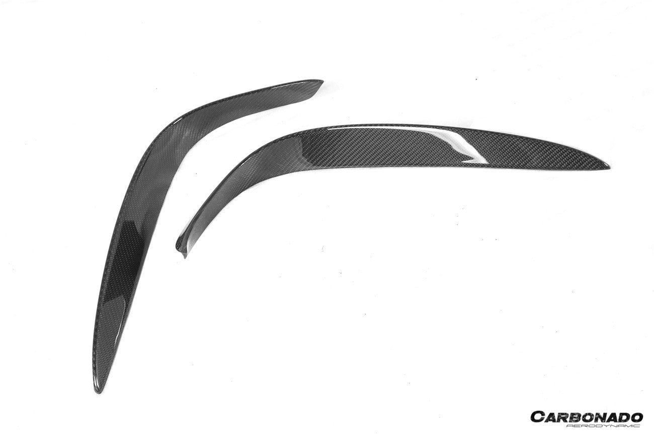 Carbonado 2018-2020 Mercedes Benz W222 Facelift Sedan IA Style Front Bumper Canards | Fits S450, S560 AMG