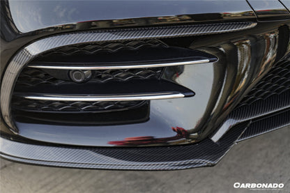 Carbonado 2018-2020 Mercedes Benz W222 Facelift Sedan IA Style Front Bumper Canards | Fits S450, S560 AMG
