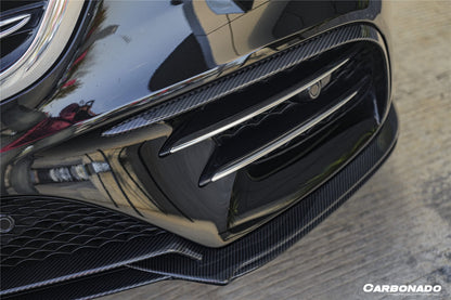 Carbonado 2018-2020 Mercedes Benz W222 Facelift Sedan IA Style Front Bumper Canards | Fits S450, S560 AMG