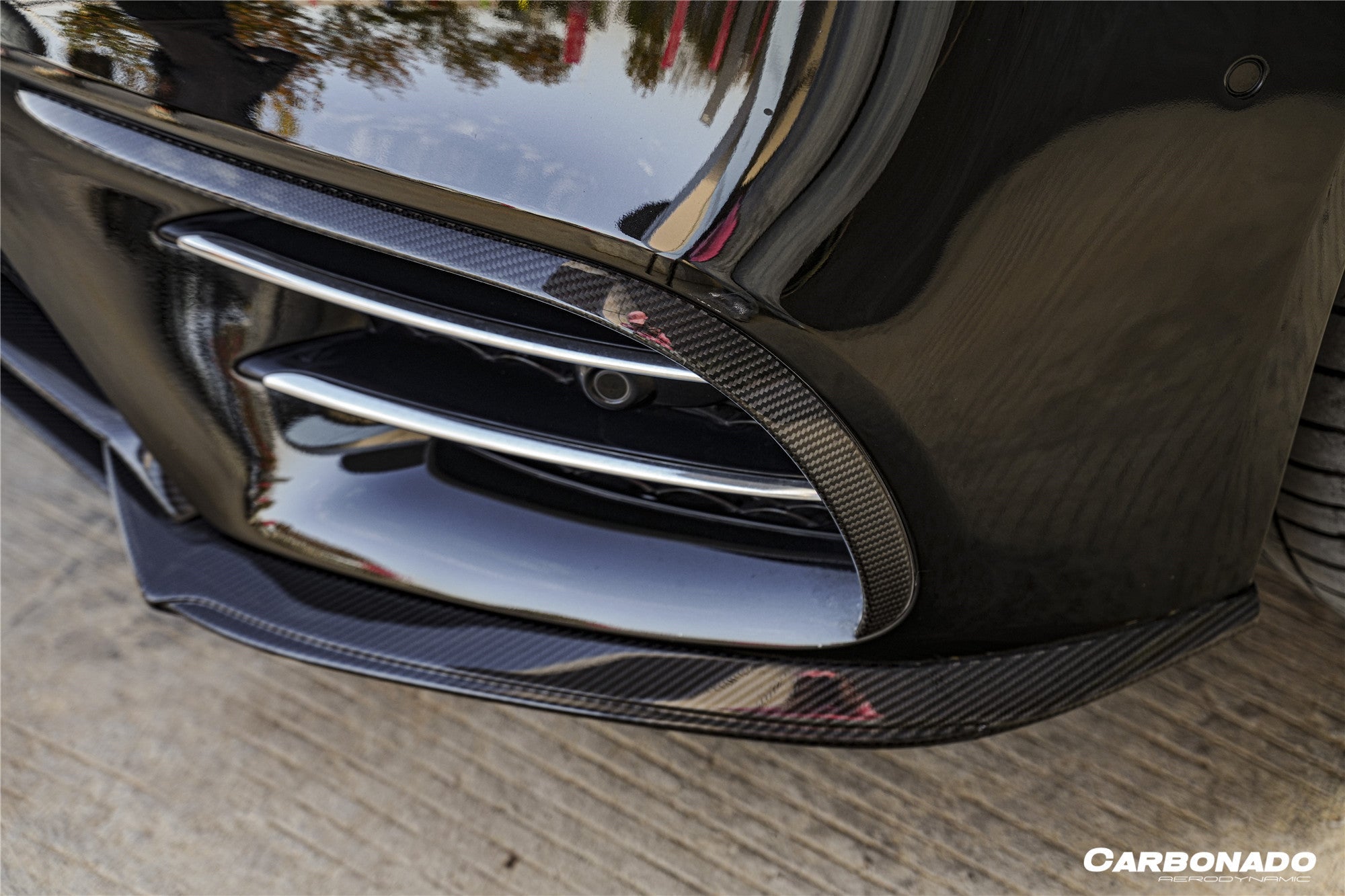 Carbonado 2018-2020 Mercedes Benz W222 Facelift Sedan IA Style Front Lip | Fits S450, S560 AMG Line