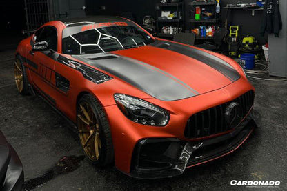 Carbonado 2015-2021 Mercedes Benz AMG GT GTS GTC GTR BK Style Partial Carbon Fiber Front Fender