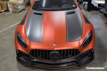 Carbonado 2015-2021 Mercedes Benz AMG GT GTS GTC GTR BK Style Partial Carbon Fiber Front Fender