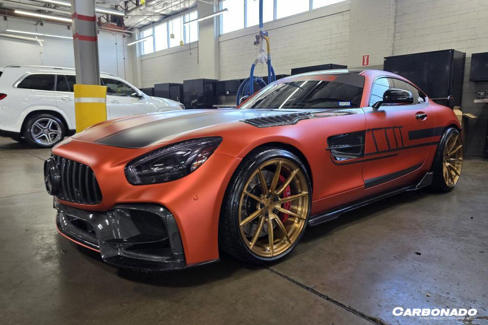 Carbonado 2015-2021 Mercedes Benz AMG GT GTS GTC GTR BK Style Partial Carbon Fiber Front Fender