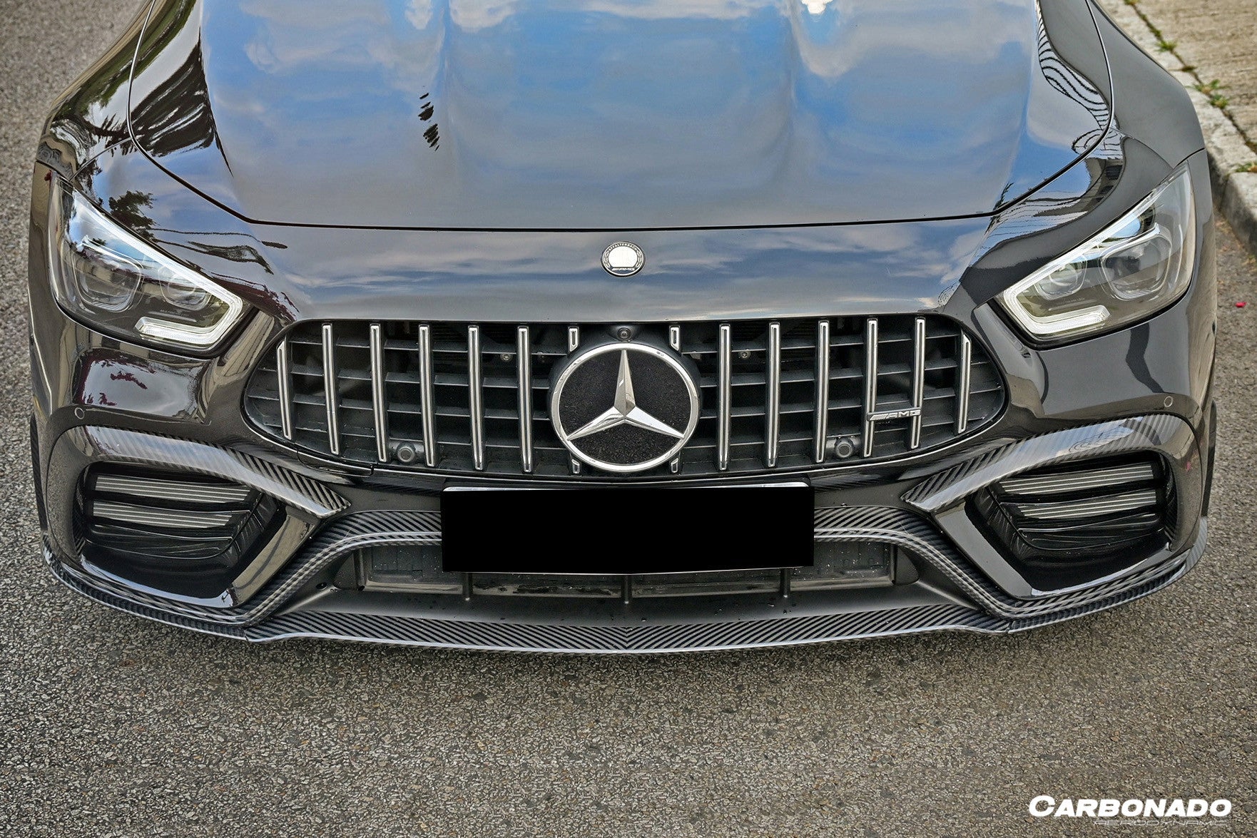 Carbonado 2019-2023 Mercedes Benz AMG GT63  S 4Door Coupe X290 OEM Style Carbon Fiber Front Lip