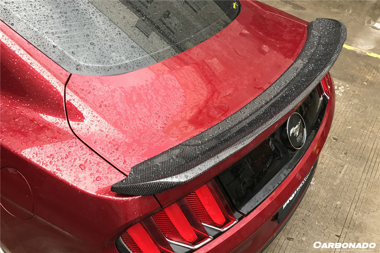 Carbonado 2015-2023 Ford Mustang BM Style Carbon Fiber Trunk Spoiler