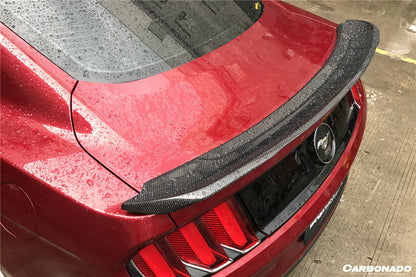 Carbonado 2015-2023 Ford Mustang BM Style Carbon Fiber Trunk Spoiler