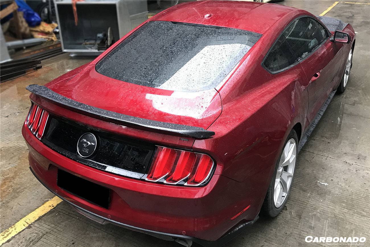 Carbonado 2015-2023 Ford Mustang BM Style Carbon Fiber Trunk Spoiler