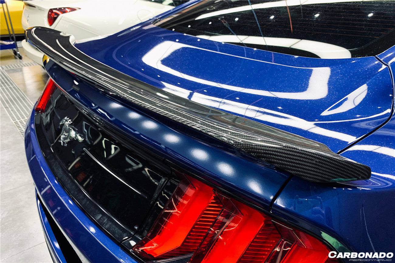 Carbonado 2015-2023 Ford Mustang BM Style Carbon Fiber Trunk Spoiler