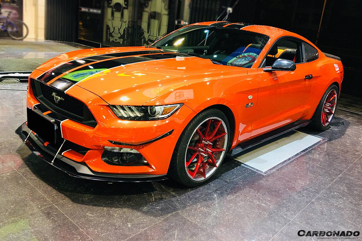 Carbonado 2015-2017 Ford Mustang APR Style Carbon Fiber Front Lip Underboard