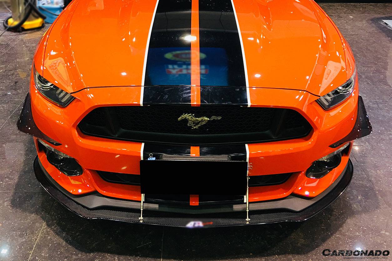Carbonado 2015-2017 Ford Mustang APR Style Carbon Fiber Front Lip Underboard