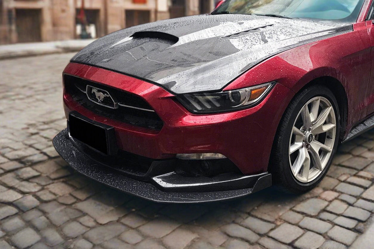 Carbonado 2015-2017 Ford Mustang HY Style Carbon Fiber Front Lip