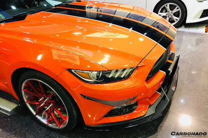 Carbonado 2015-2017 Ford Mustang AR Style Carbon Fiber Canards