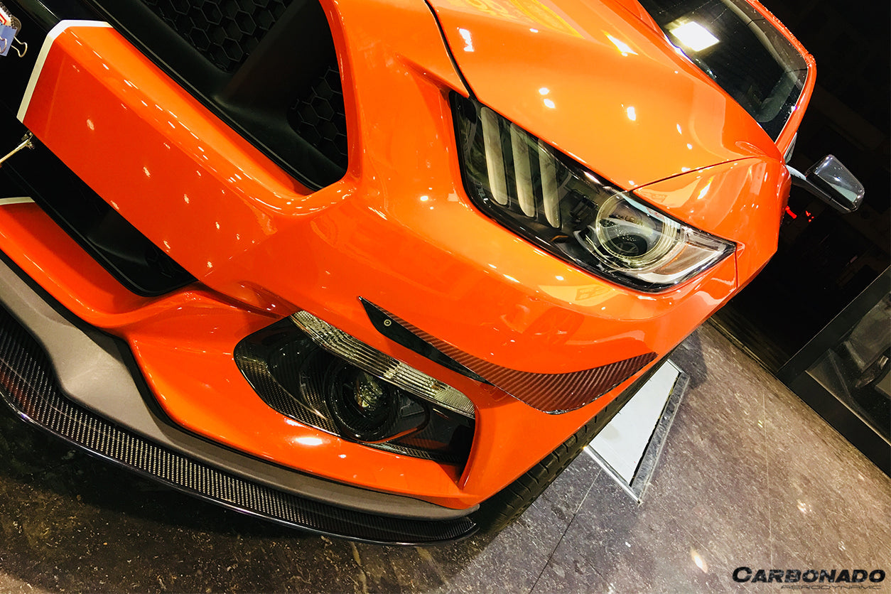 Carbonado 2015-2017 Ford Mustang AR Style Carbon Fiber Canards