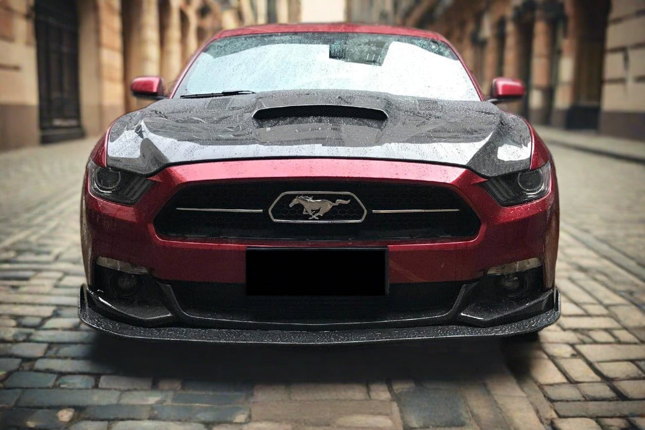 Carbonado 2015-2017 Ford Mustang HY Style Carbon Fiber Front Lip