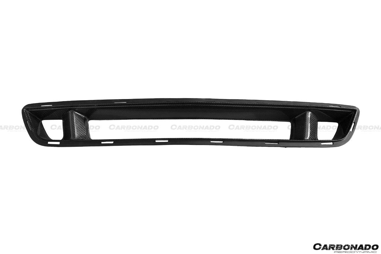 Carbonado 2015-2017 Ford Mustang TRU Style Carbon Fiber Front Bumper Down-Grille