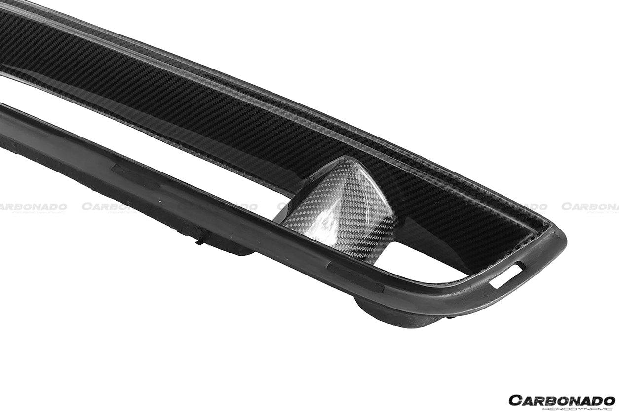 Carbonado 2015-2017 Ford Mustang TRU Style Carbon Fiber Front Bumper Down-Grille