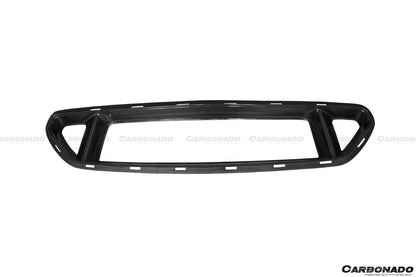 Parachoques delantero de fibra de carbono estilo TRU para Ford Mustang Carbonado 2015-2017 con parrilla superior